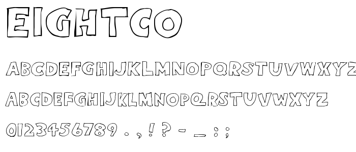 Eightco font