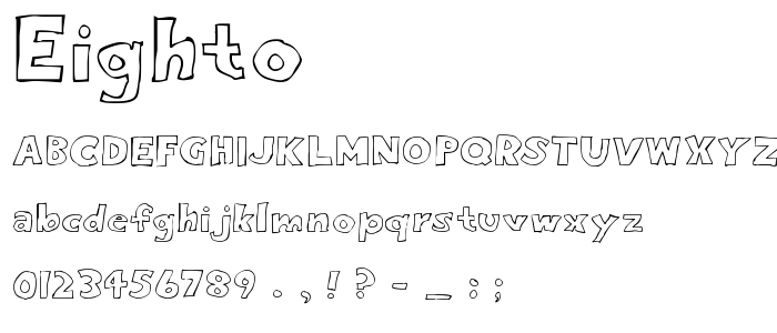 Eighto font