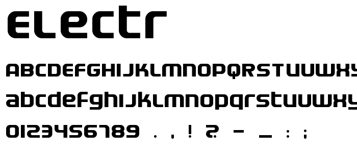 Electr font