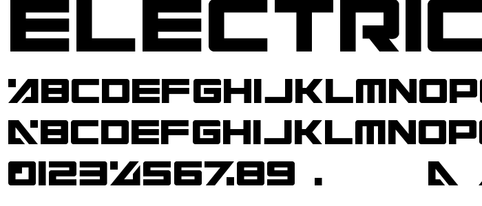 Electric font