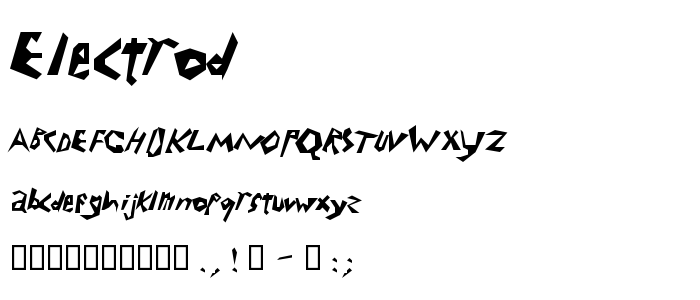 Electrod font