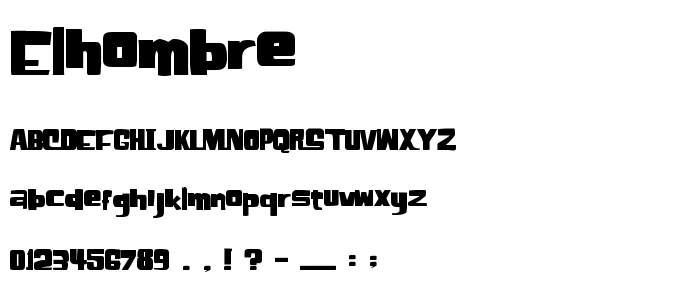 Elhombre font