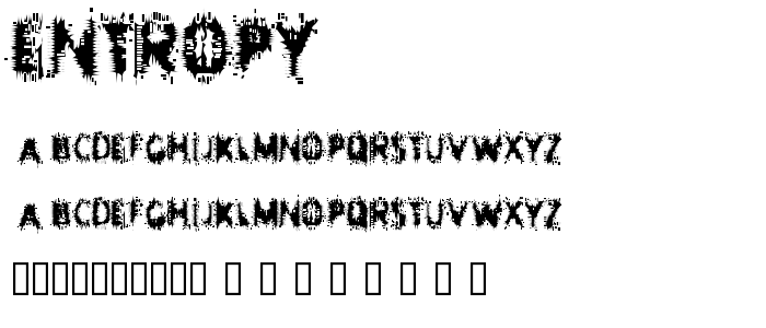 Entropy font