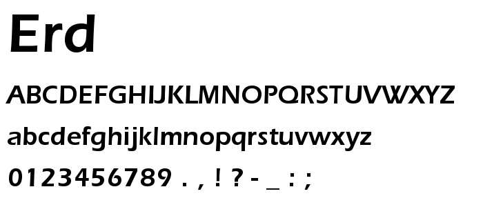 Erd font