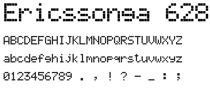 Ericssonga_628 font
