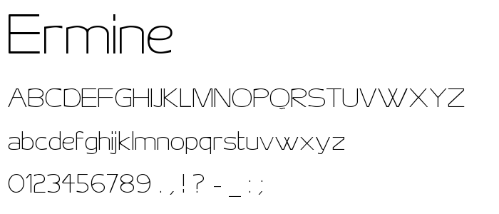 Ermine font