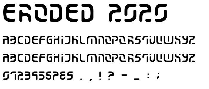 Eroded_2020 font