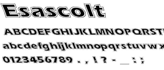 Esascolt font