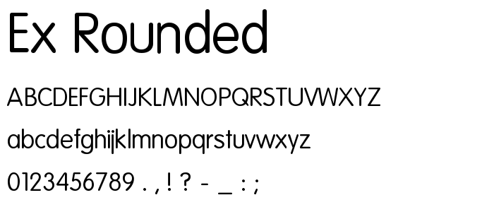 Ex_Rounded font