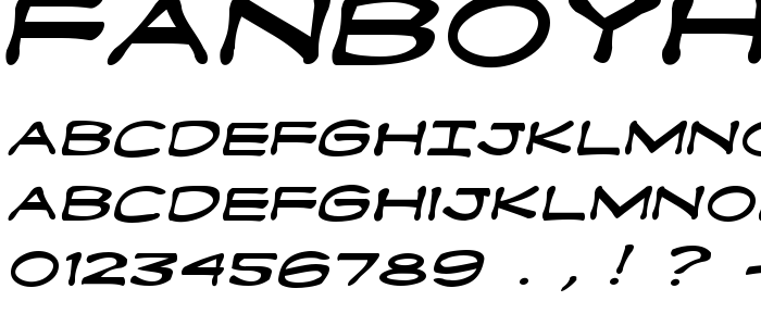 Fanboyhci font