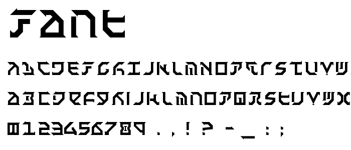 Fant font