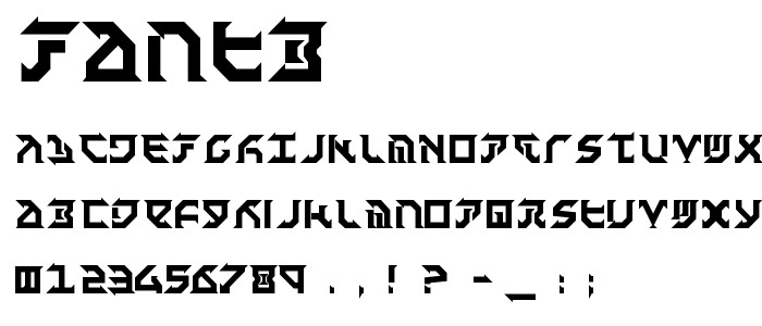 Fantb font