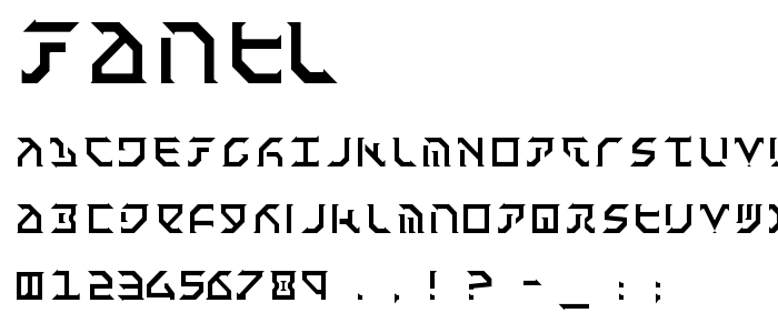 Fantl font