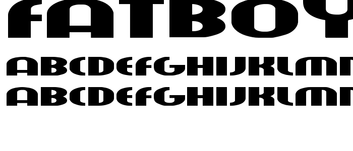 Fatboy font