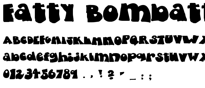 Fatty_Bombatty font