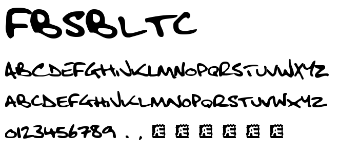 Fbsbltc font