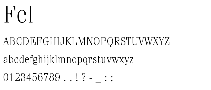 Fel font