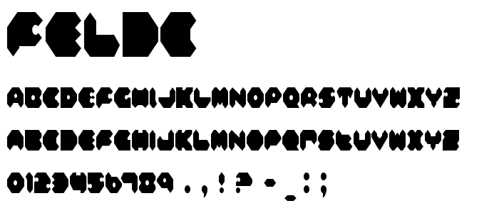 Feldc font