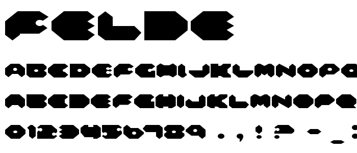 Felde font