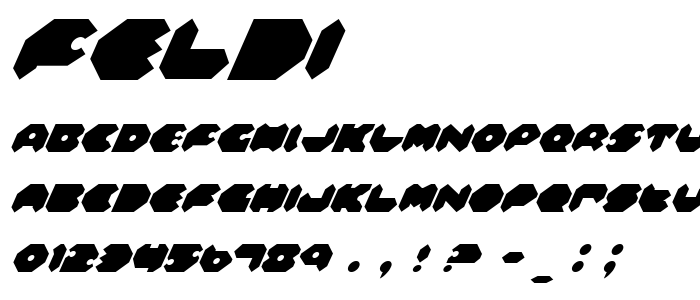 Feldi font