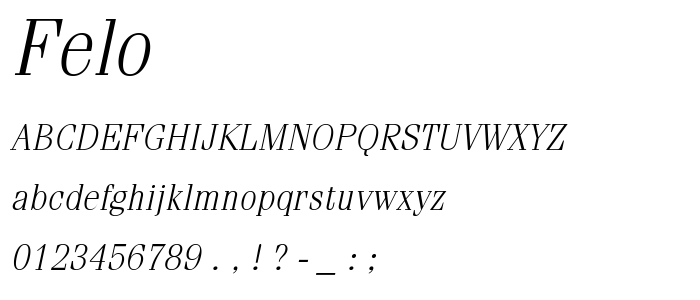 Felo font