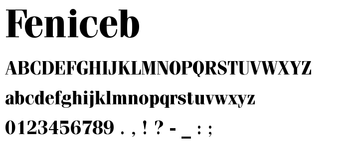 Feniceb font