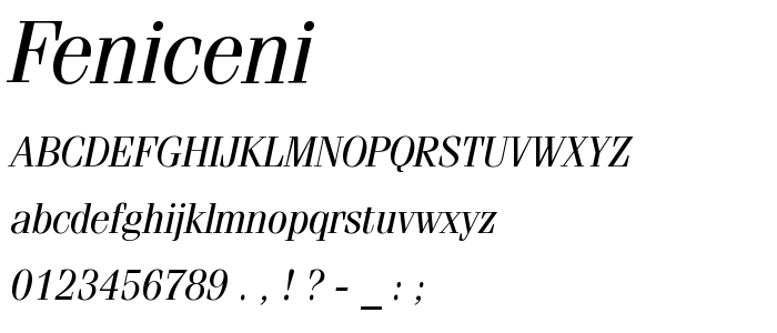 Feniceni font