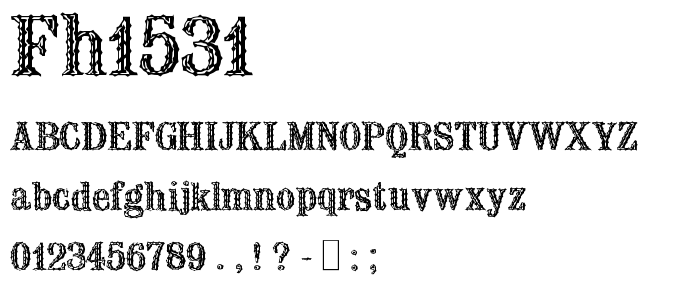 Fh1531 font