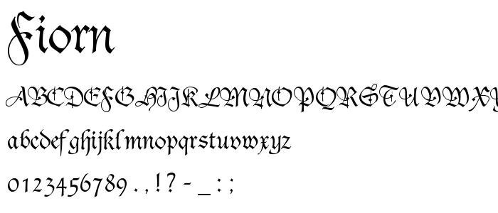 Fiorn font
