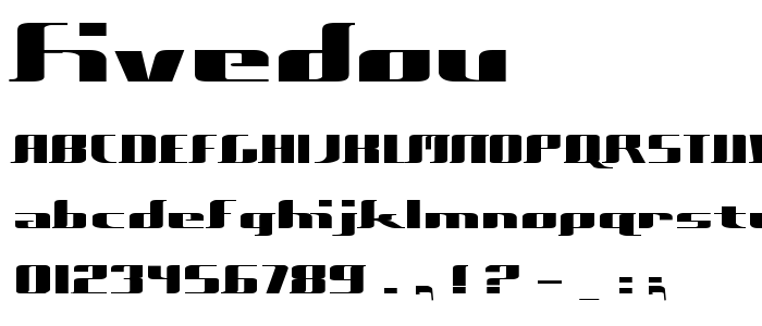 Fivedou font
