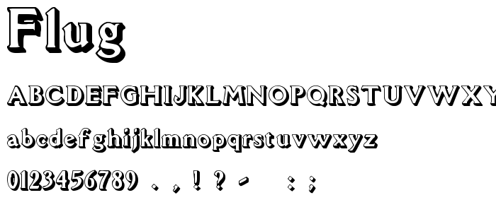 Flug font