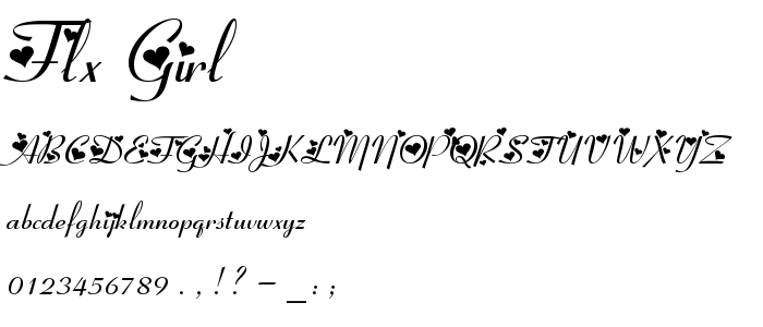 Flx_Girl font