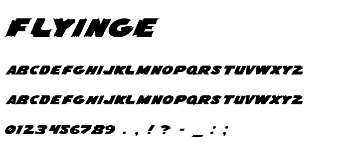 Flyinge font