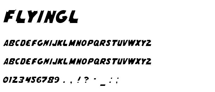 Flyingl font