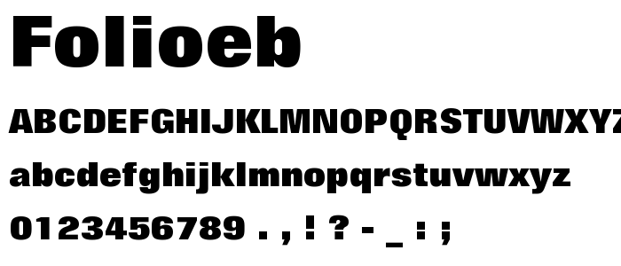 Folioeb font