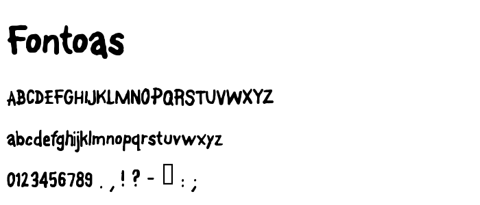 Fontoas font