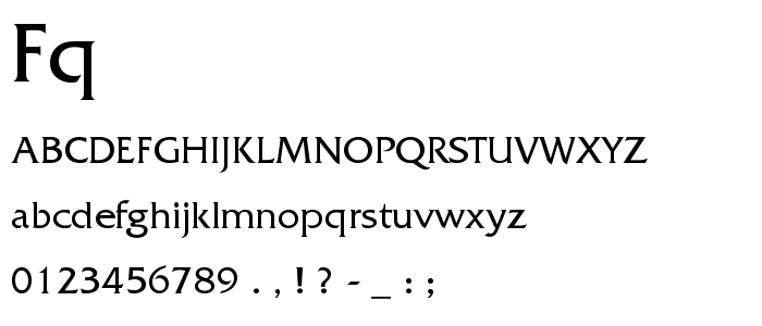 Fq font