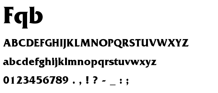 Fqb font