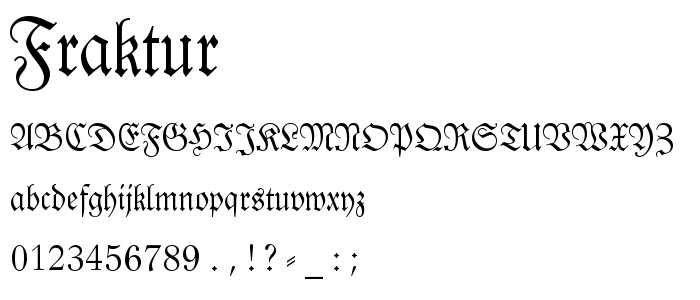 Fraktur font