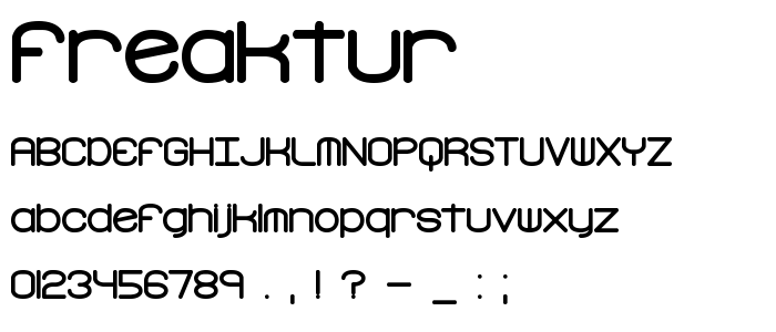 Freaktur font