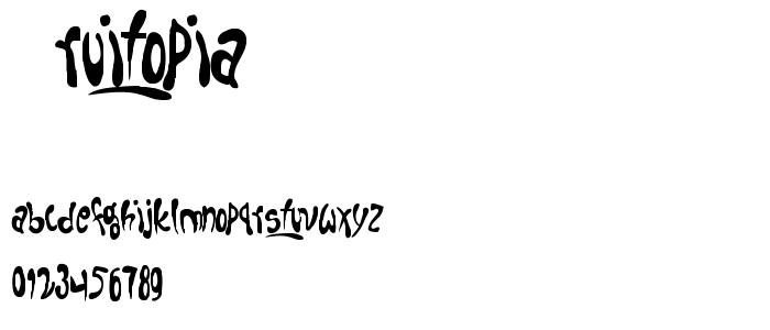 Fruitopia font