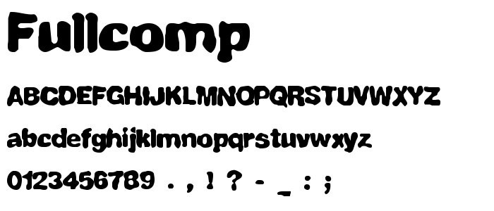 Fullcomp font