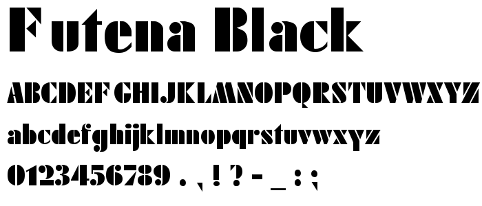 Futena_Black font