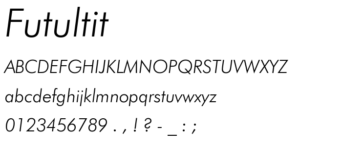 Futultit font