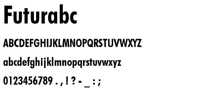 Futurabc font