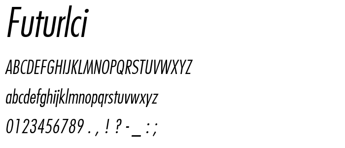 Futurlci font