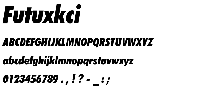 Futuxkci font