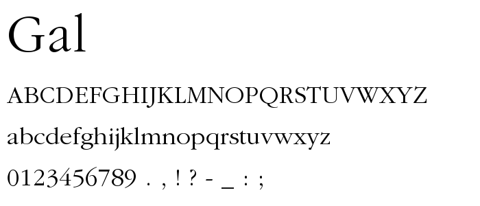 Gal font