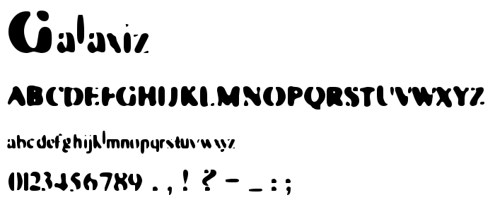 Galaxiz font