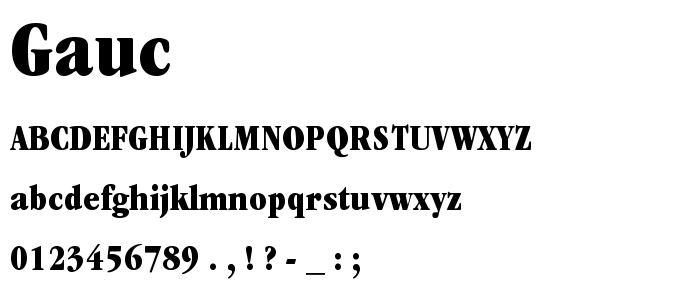 Gauc font